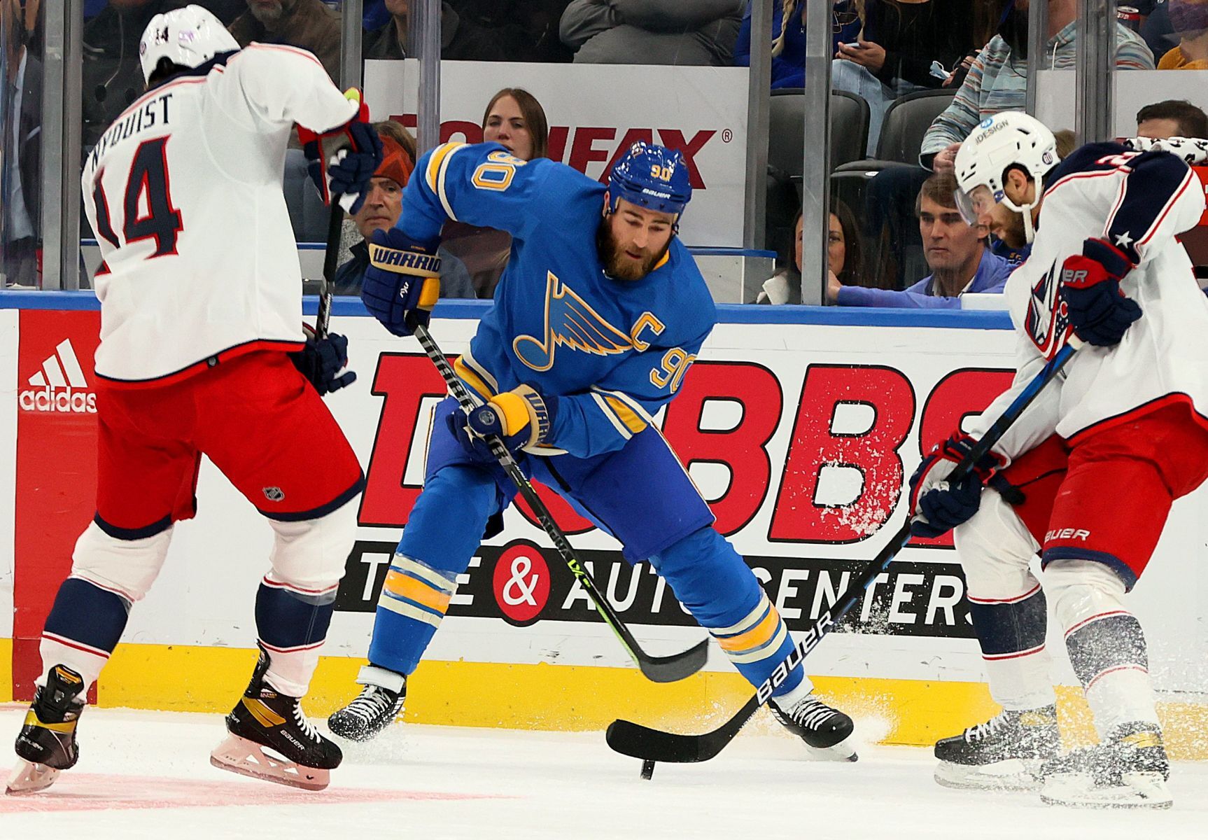 Blues host Blue Jackets